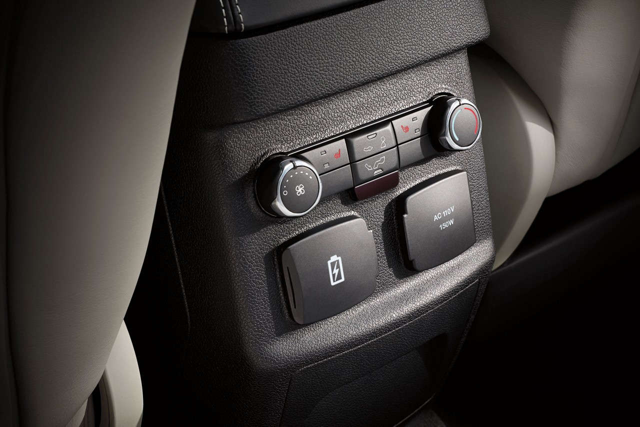 Available Dual Second-Row Smart-Charging USB Ports